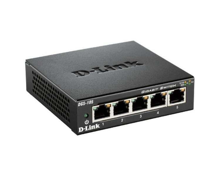 Switch d-link dgs-105 5 puertos/ rj-45 10/100/1000