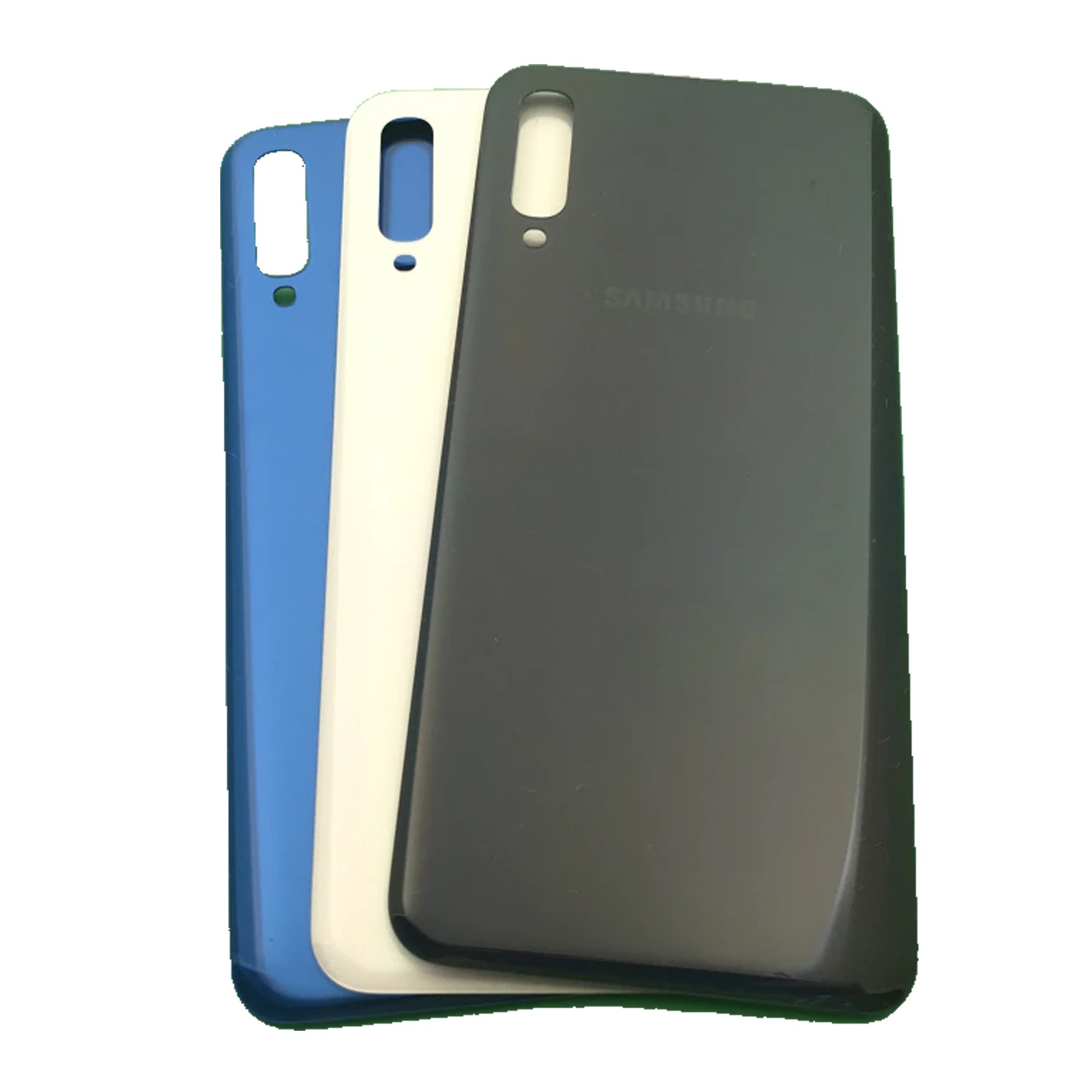 Tapa Trasera Recambio para Samsung Galaxy A50 con adhesivo Negro