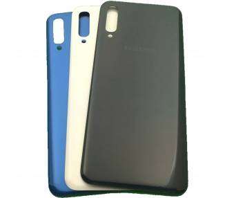 Tapa Trasera Compatible Para Samsung Galaxy A50 Con Adhesivo Azul