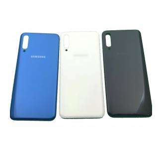 Tapa Trasera Recambio para Samsung Galaxy A50 con adhesivo Negro