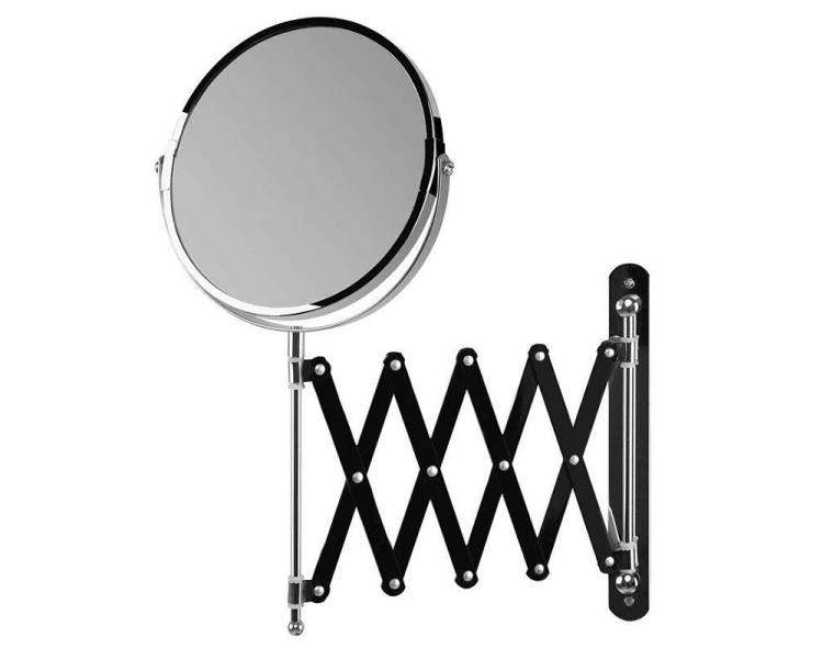 Espejo cosmético de pared orbegozo esp 6000/ telescópico/ doble cara/ ø17cm