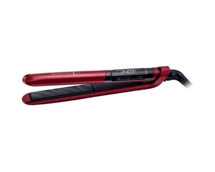 Plancha para el pelo remington silk straightener s9600-e51/ roja y negra