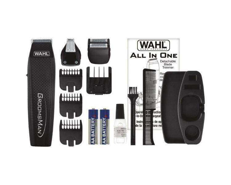 Cortabarbas wahl groomsman all in 5537-3016/ con batería/ 11 accesorios