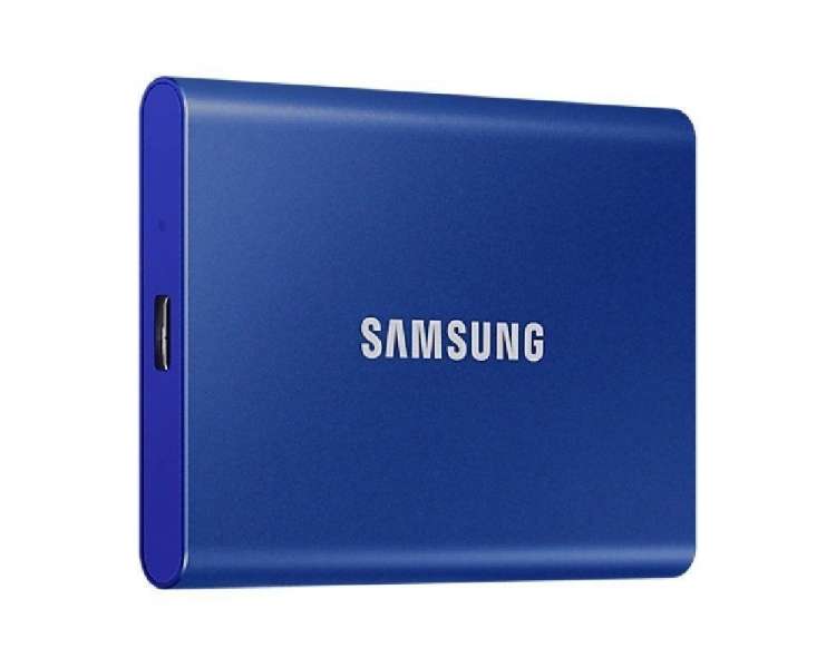 Disco externo ssd samsung portable t7 1tb/ usb 3.2/ azul