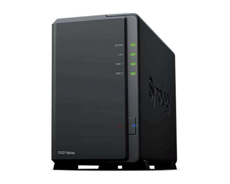 Nas Synology Diskstation Ds218Play 2 Bahías 3.5"- 2.5" 1GB DDR4 Formato Torre