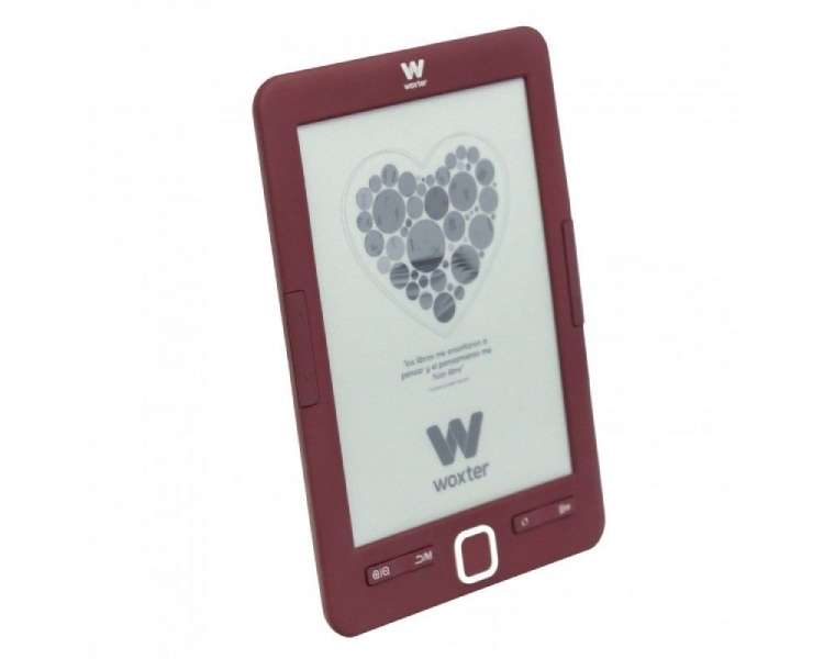 Libro electrónico ebook woxter scriba 195/ 6'/ tinta electrónica/ rojo