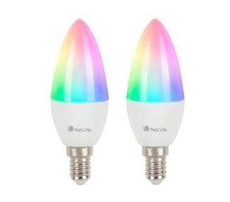 Bombilla led ngs smart wifi led bulb gleam 514c casquillo e14/ 5w/ 500 lúmenes/ pack de 2 uds
