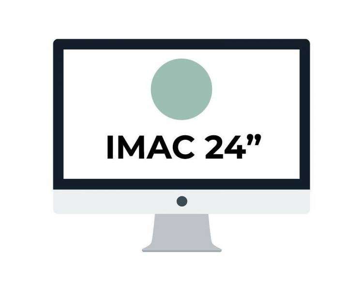 Apple imac 24' retina 4.5k/ chip m1 cpu 8 núcleos/ 8gb/ 256gb/ gpu 8 núcleos/ verde
