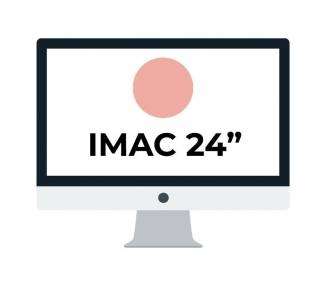 Apple imac 24' retina 4.5k/ chip m1 cpu 8 núcleos/ 8gb/ 256gb/ gpu 8 núcleos/ rosa
