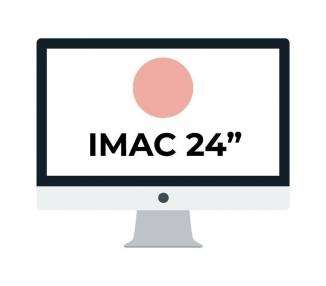 Apple imac 24' retina 4.5k/ chip m1 cpu 8 núcleos/ 8gb/ 256gb/ gpu 7 núcleos / rosa
