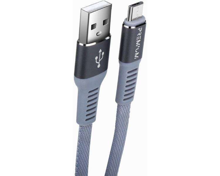 Cable usb 2.0 fr-tec premium para ps4/ usb macho - microusb macho/ 3m/ azul