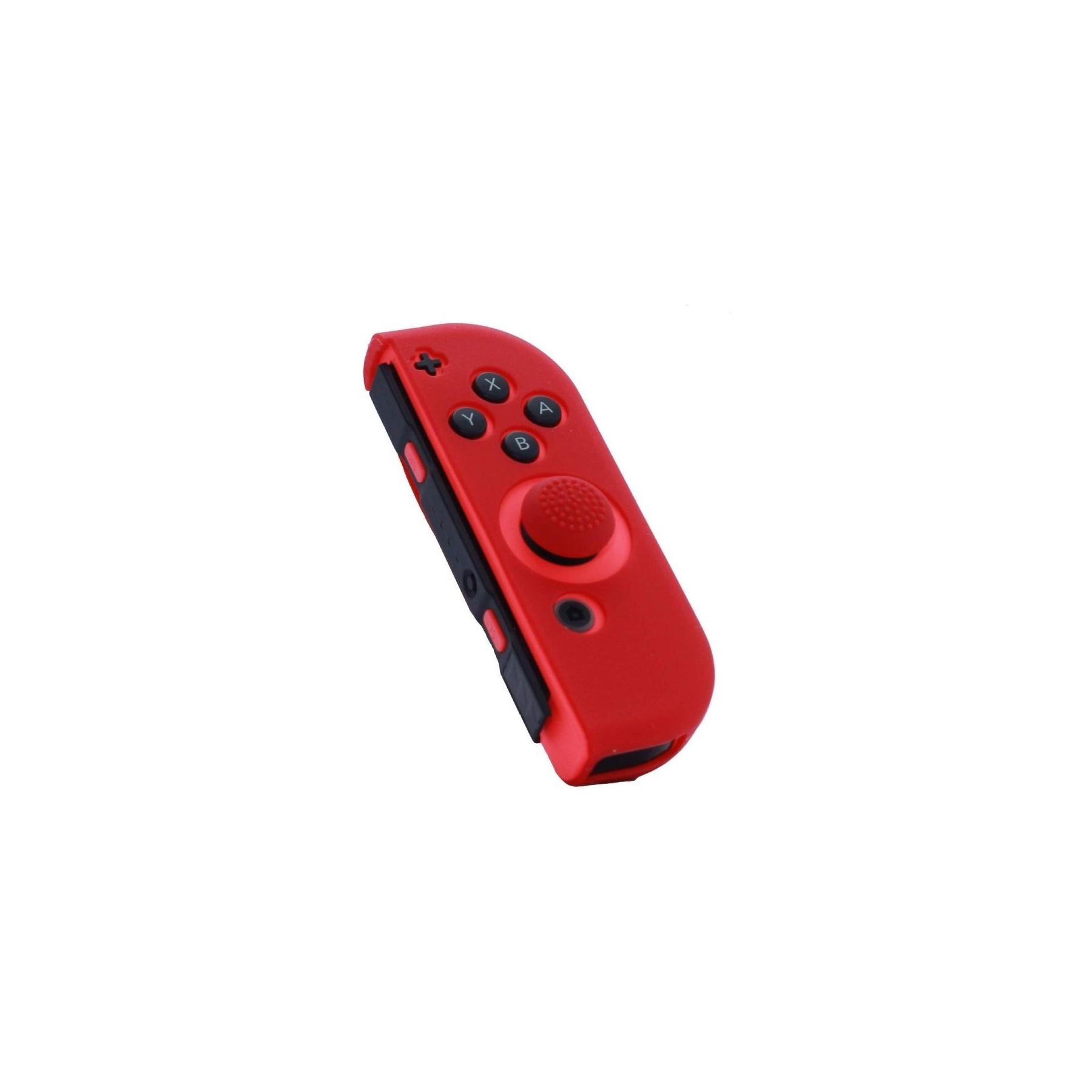 Funda protectora de silicona para joy-con derecho + grip para nintendo switch fr-tec/ rojo