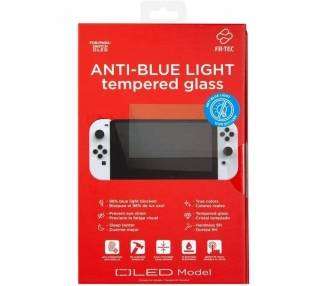 Protector de pantalla con filtro de luz azul fr-tec anti blue light para nintendo switch oled