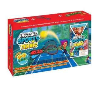Juego para consola nintendo switch instant sports tennis/ incluye 2 raquetas de tenis