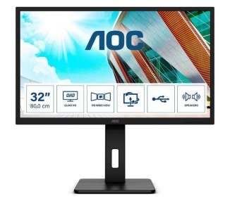 Monitor profesional aoc q32p2ca 31.5'/ qhd/ multimedia/ negro