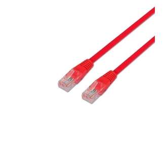 Cable de red rj45 utp aisens a133-0206 cat.5e/ 1m/ rojo