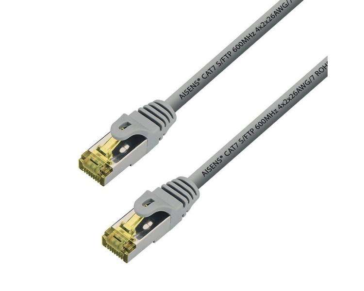 Cable de red rj45 s/ftp aisens 146-0332 cat.7/ 25cm/ gris
