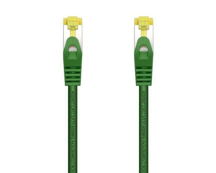 Cable de red rj45 sftp aisens a146-0481 cat.7/ 50cm/ verde
