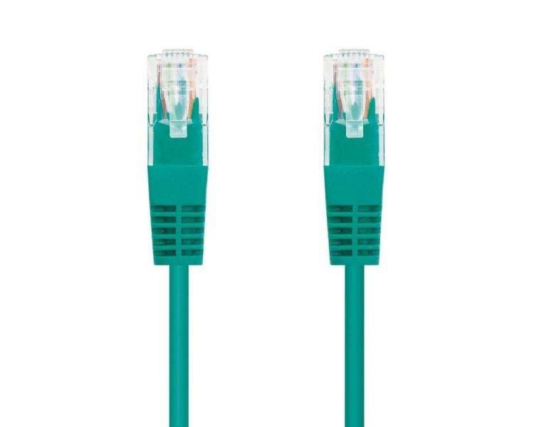 Cable de red rj45 utp nanocable 10.20.0400-gr/ cat.6/ 50cm/ verde