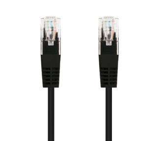Cable de red rj45 utp nanocable 10.20.0400-l25-bk cat.6/ 25cm/ negro