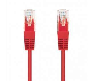 Cable de red rj45 utp nanocable 10.20.0400-r cat.6/ 50cm/ rojo