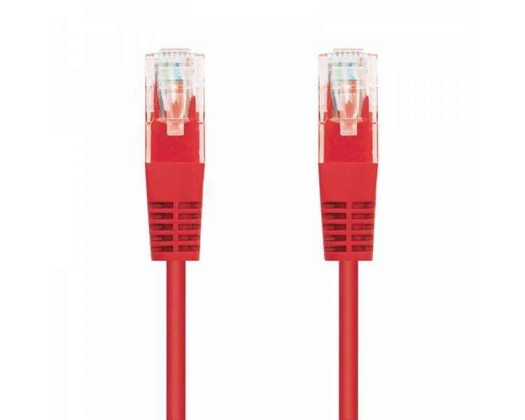 Cable de red rj45 utp nanocable 10.20.0400-r cat.6/ 50cm/ rojo