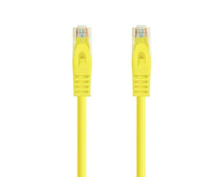 Cable de red rj45 utp nanocable 10.20.1800-l25-y cat.6a/ lszh/ 25cm/ amarillo