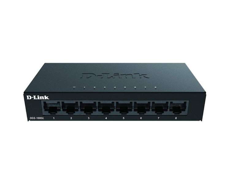 Switch d-link dgs-108gl 8 puertos/ rj-45 10/100/1000