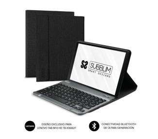 Funda con teclado subblim keytab pro bt para tablet lenovo m10 hd tb-x306 de 10.1'/ negra