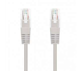 Cable de red rj45 utp nanocable 10.20.0400-l25 cat.6/ 25cm/ gris