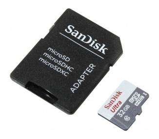 Tarjeta De Memoria Sandisk Ultra 32Gb Microsd Hc Con Adaptador Clase 10/100Mb/S
