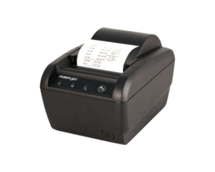 Impresora de tickets posiflex pp-8802/ térmica/ ancho papel 80mm/ usb-rs232/ negra