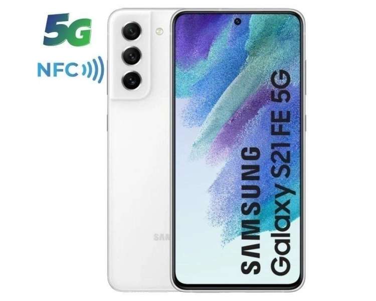Smartphone Samsung Galaxy S21 Fe 8GB 256GB 6.4" 5G Blanco