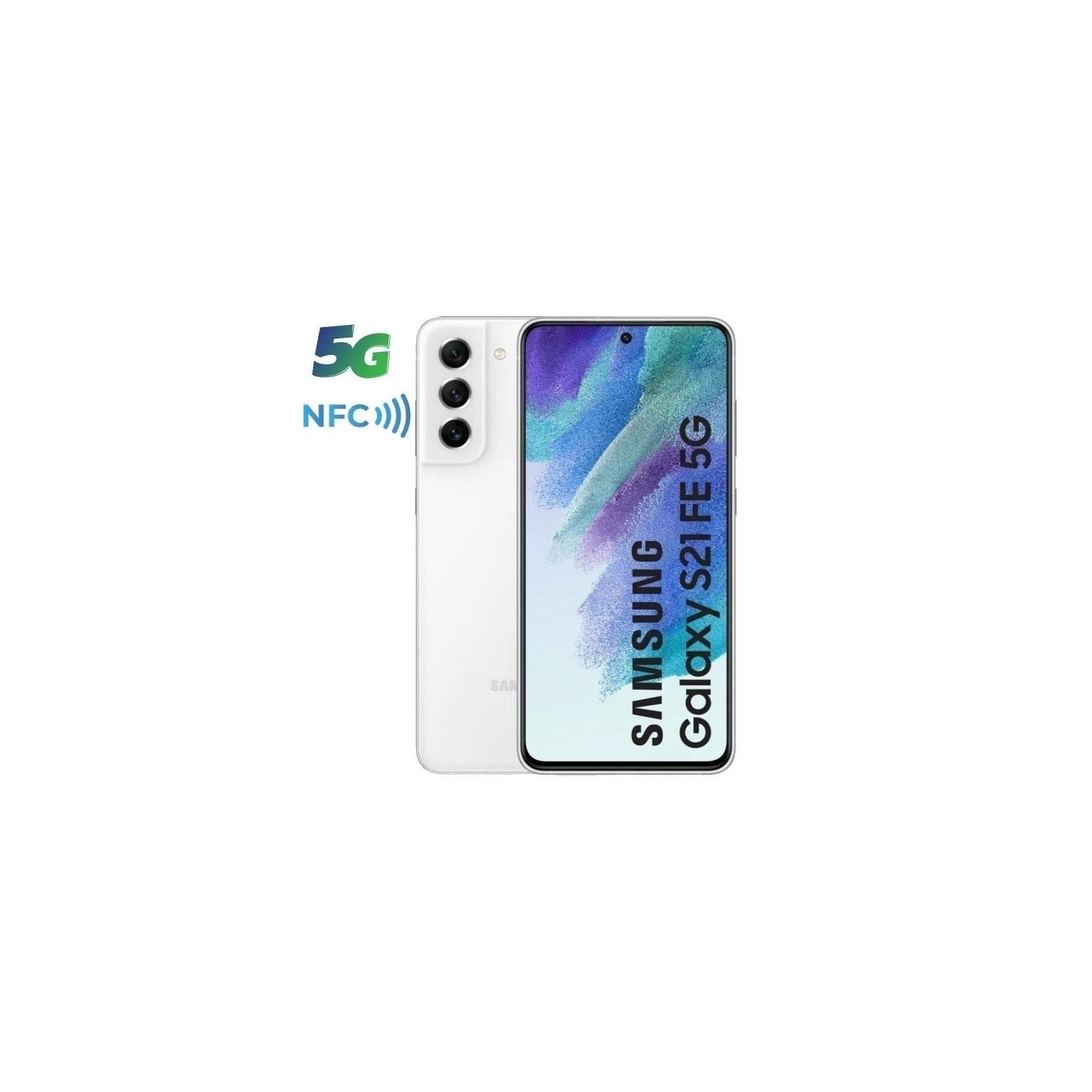 Smartphone samsung galaxy s21 fe 8gb/ 256gb/ 6.4'/ 5g/ blanco