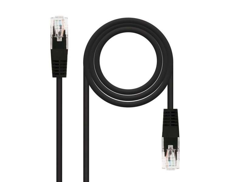 Cable de red rj45 utp nanocable 10.20.0401-bk/ cat.6/ 1m/ negro