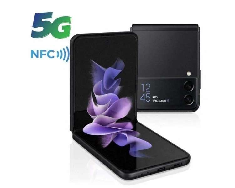 Smartphone Samsung Galaxy Z Flip3 8GB 256GB 6.7" 5G Negro Fantasma