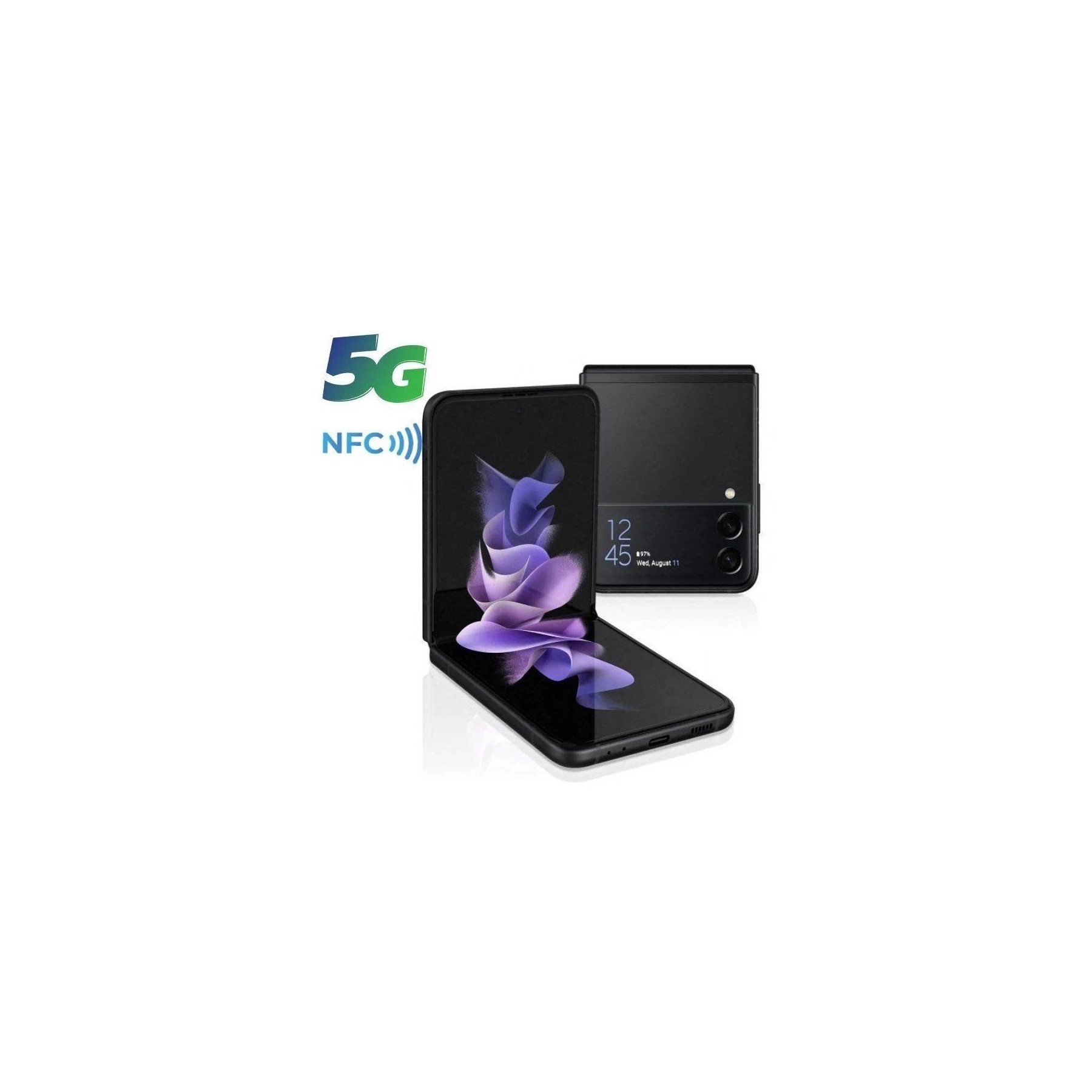 Smartphone samsung galaxy z flip3 8gb/ 256gb/ 6.7'/ 5g/ negro fantasma