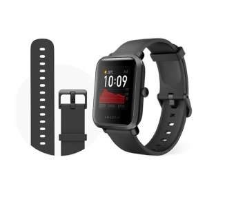 Smartwatch huami amazfit bip s/ frecuencia cardíaca/ gps/ negro carbón