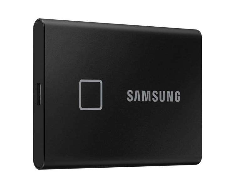 Disco externo ssd samsung portable t7 touch 500gb/ usb 3.2/ negro