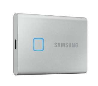 Disco Externo SSD Samsung Portable T7 Touch 1TB USB 3.2 Plata