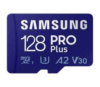 Tarjeta De Memoria Samsung Pro Plus 2021 128Gb MicroSD XC Clase 10/160Mbs