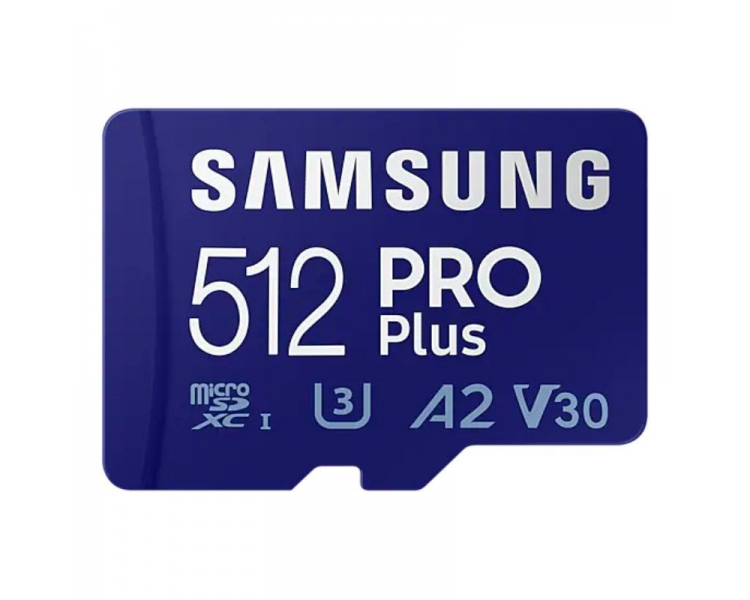Tarjeta De Memoria Samsung Pro Plus 2021 512Gb MicroSD XC Clase 10/160Mbs