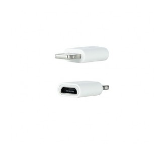 ADAPTADOR LIGHTNING A MICRO USB NANOCABLE BLANCO