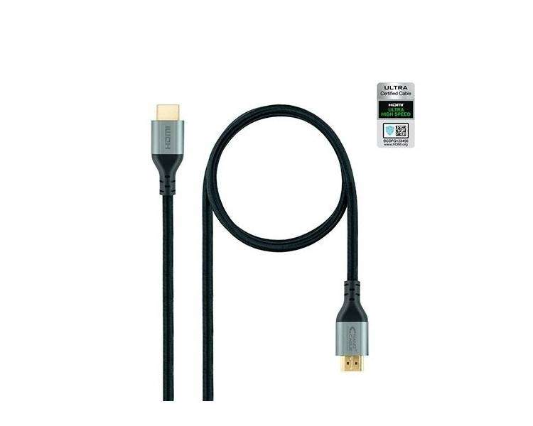 CABLE HDMI 2.1 NANOCABLE ULTRA HIGH SPEED 1M NEGRO