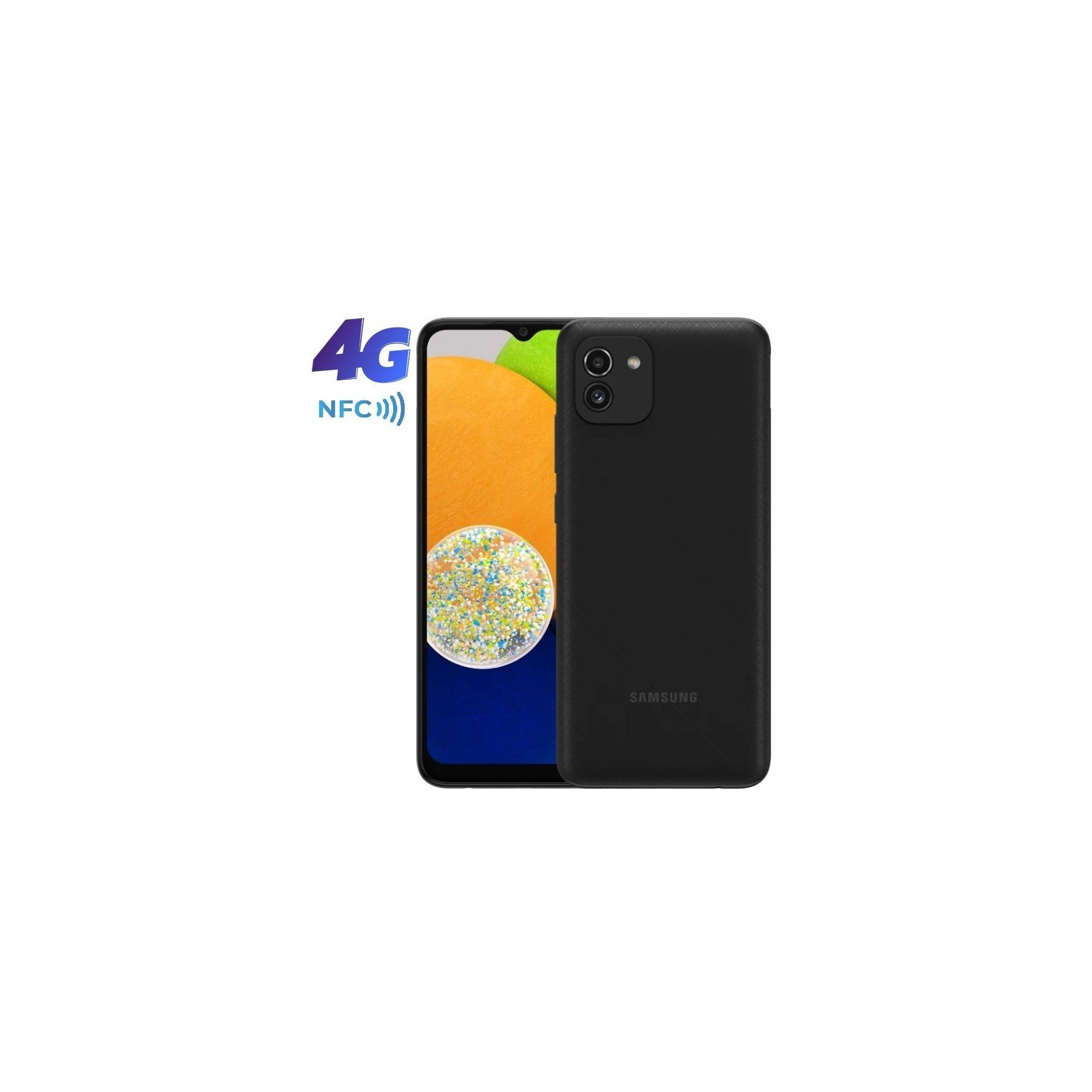 Smartphone samsung galaxy a03 4gb/ 64gb/ 6.5'/ negro
