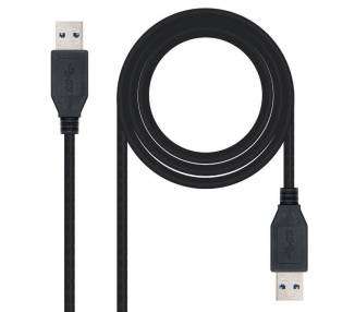 Cable usb 3.0 nanocable 10.01.1003-bk/ usb macho - usb macho/ 3m/ negro