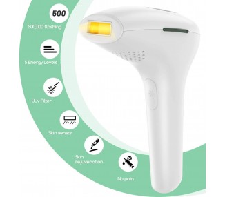 Depiladora Permanente Luz Laser IPL para Mujeres y Hombres, Cara, Piernas Axilas