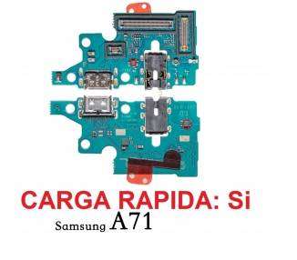 Placa De Carga Para Samsung Galaxy A71 Usb Microfono Conector Jack Audio Modulo