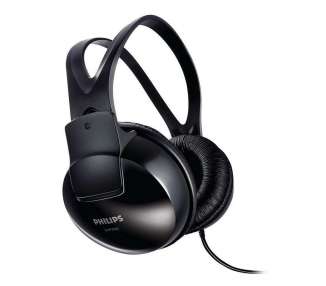 Auriculares philips shp1900/ jack 3.5/ negros