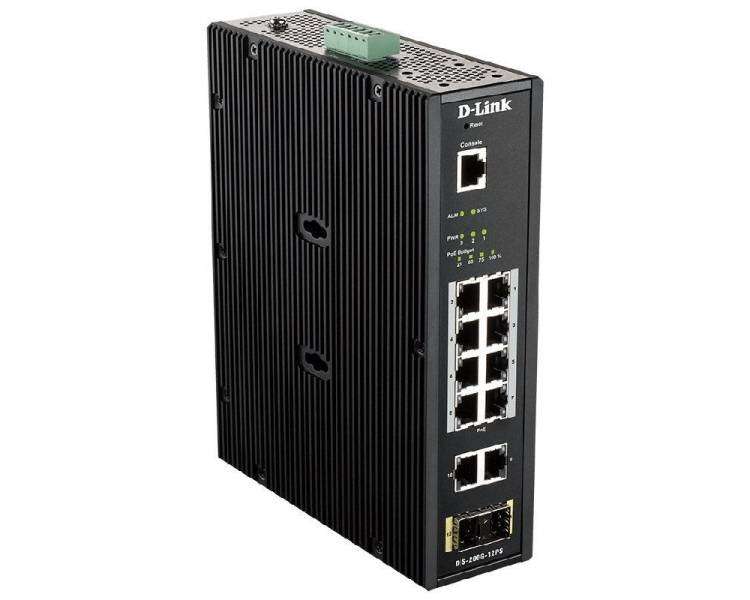 Switch gestionado d-link dis-200g-12ps 12 puertos/ gigabit 10/100/1000/ sfp/ poe